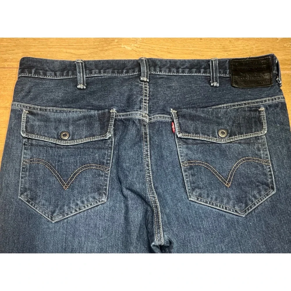 Levis 569 vintage Red‎ Tab Straight Leg Indigo Denim Jeans Flap Pocket 40x30